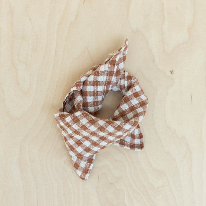 Bandana vichy terracotta - Gabrielle Paris