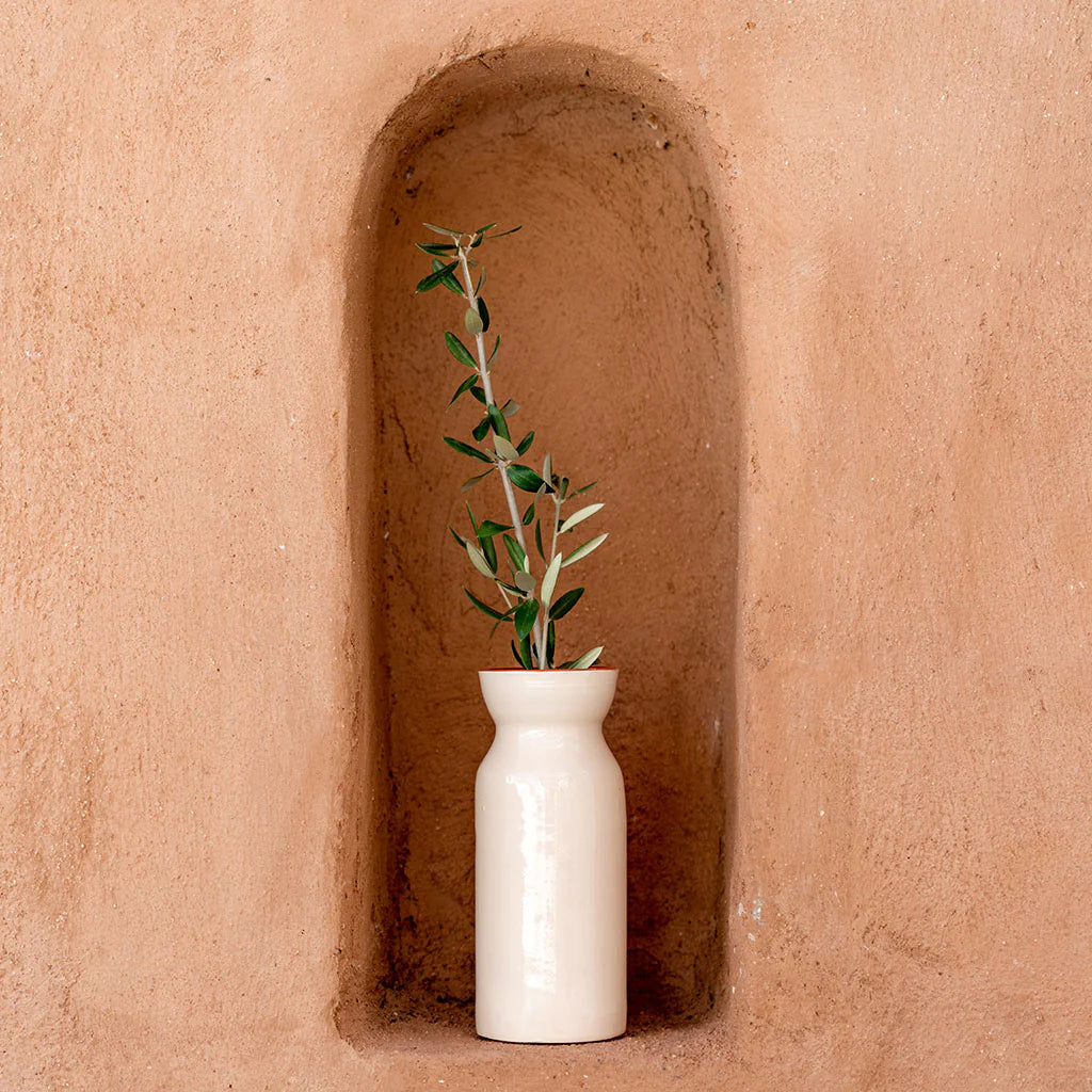 Vase Totem blanc - Oustao