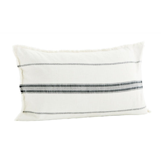 Housse coussin rectangle blanc - Madam Stoltz